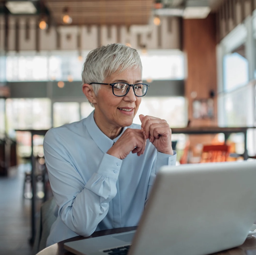 Young slim woman enjoys weight loss result